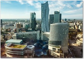 Fotoobraz na ścianę szklany Warszawa Polska