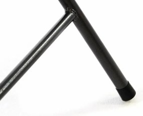 Okrągły stół ogrodowy - rattanowy wygląd 110 cm - czarny