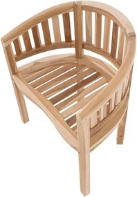 DIVERO Fotel z drewna tekowego