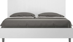 Łóżko podwójne z pojemnikiem, podnoszone, 160x190 cm, biały jesion, New Egos