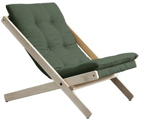 Fotel rozkładany Karup Design Boogie Raw/Olive Green