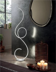 Lampa podłogowa Flok LED firmy Ondaluce 44 W 4400 lm 3000 K wys. 157 cm, ściemnialna, czarna