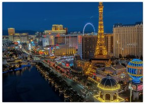 Obraz na szkle - Las Vegas (70x50 cm)