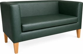 Sofa Monaco : Kolor nogi - Drewno, Kolor tkaniny - EKO-SKÓRA - 6D, Typ tkaniny - Eko-skóra , Wysokość nogi - 20 cm