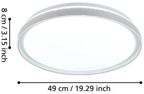 Biała lampa sufitowa LED SELUCI – EGLO