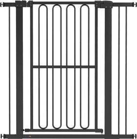 PawHut Brama drzwiowa dla psa, 76-104 cm Barierka bez wiercenia, Brama schodowa