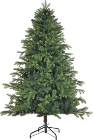 HOMCOM Sztuczna Choinka o Realistycznym Wyglądzie, Odporna na Ogień, ze Stabilnym Metalowym Podnóżem, 180 cm, Zielona