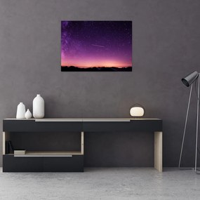 Obraz nieba ze spadającą gwiazdą (70x50 cm)