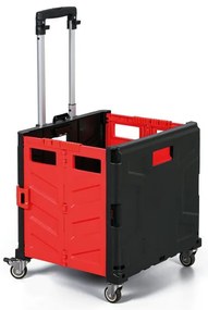 Składany wózek na zakupy 30L, nośność 30 kg, 4 koła obrotowe