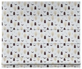 Biało-brązowa roleta dziecięca 170x130 cm Magic – Yellow Tipi