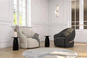 Stolik drewniany różne kolory Kayani Baobab 44, śr. 32,5 cm, czarny