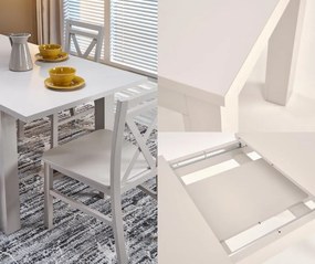 Rozkładany stół w kolorze kaszmir do jadalni Gizmo Halmar