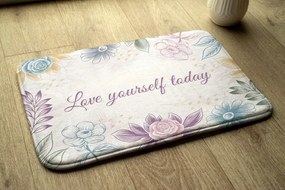 Dywanik antypoślizgowy do łazienki Dywanik antypoślizgowy do łazienki Kwiatowy wzór