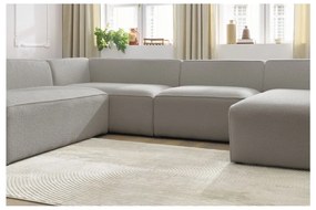 Jasnoszary narożnik modułowy z materiału bouclé (lewostronny/w kształcie litery U) Megeve – Bobochic Paris