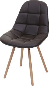 Krzesło do jadalni MCW-A60 II,  imitacja skóry brązowy