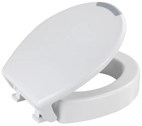 WENKO 25005100-Deska sedesowa SECURA 37x44 cm biała/szara