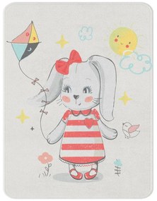 Biały dywan dziecięcy 80x140 cm Happy Bunny – Oyo Concept