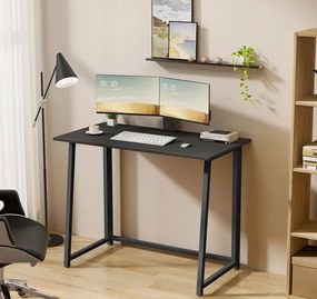 Czarne małe biurko składane T3-F90