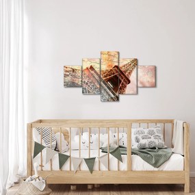 Obraz - Wieża Eiffla w stylu vintage (125x70 cm)