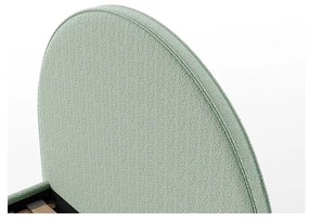 Zielone tapicerowane łóżko ze stelażem 90x200 cm MOON – Vipack