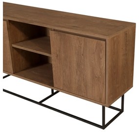Niska komoda w dekorze orzecha 140x72 cm Rodez – Kalune Design
