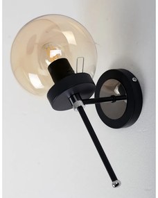 Kinkiet w czarno-żółtym kolorze ø 15 cm Tokyo – Squid Lighting
