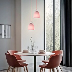 Różowa lampa wisząca z ceramicznym kloszem Sewilla – Candellux Lighting