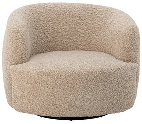 Beżowy fotel z materiału bouclé Bocca – Bloomingville