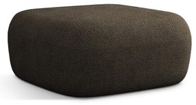 Brązowy podnóżek z materiału bouclé Jenny – Micadoni Home