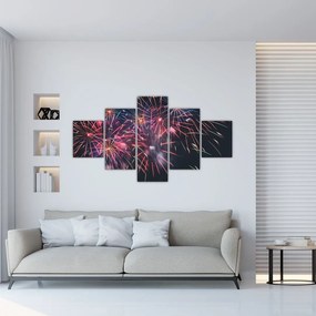 Obraz fajerwerków (125x70 cm)