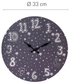 Zegar ścienny dla dzieci, Ø 33 cm