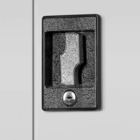 Szafa na narzędzia BRUNO, 920 x 1850 x 500 mm, szara