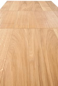 FIESTA stół rozkładany 200-280x100x77 cm dąb naturalny/czarny mieści 8-12 osób