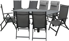 Doppler FIRENZE - rozkładany stół aluminiowy 180/240 x 90 x 75 cm - Towar z drobną wadą (N580)