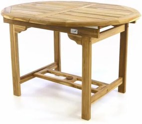 Stół ogrodowy wykonany z drewna tekowego DIVERO - 120/170 cm
