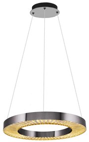 Żyrandol LED na lince JESI LED/35W/230V 3000K śr. 60 cm srebrny