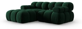 Zielona aksamitna sofa 191 cm Bellis – Micadoni Home