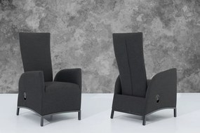 Doppler PARIS LIKA-TEX® regulowany fotel ogrodowy antracyt