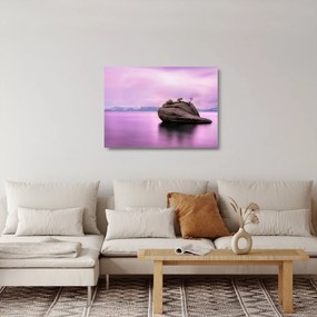 Obraz na szkle kamienia w morzu (70x50 cm)