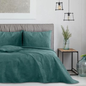 Turkusowa narzuta na łóżko dwuosobowe 200x220 cm Palsha – AmeliaHome