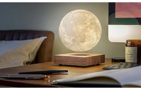 Brązowa lampa stołowa LED (wysokość 14 cm) Moon – Gingko