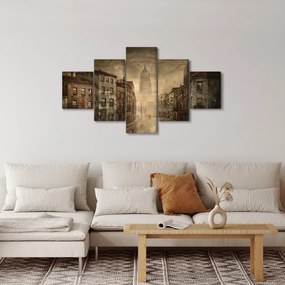 Obraz - Malowanie miasta (125x70 cm)