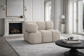 Moduł narożny, róg, do systemu modułowego, tkanina bukla Abriamo, Beżowy, Selia