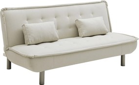 Kanapa rozkładana w kolorze beżowym MISHAN