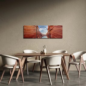 Obraz - Vermilion Cliffs Arizona (z zegarem) (90x30 cm)