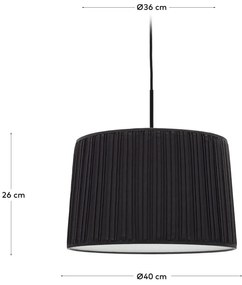 Czarny abażur ø 40 cm Guash – Kave Home