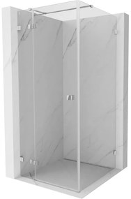 Mexen Lunar T kabina prysznicowa uchylna lewa 100 x 100 cm, transparent, chrom - 834T-100-100-01-00-L