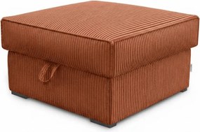Taboret SMART COSARO XL z miejscem do przechowywania 71x71 cm, terakotowy