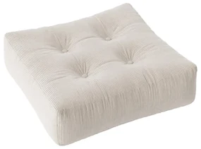 Sztruksowy puf Karup Design More Ivory