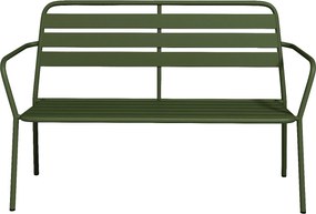Metalowa ławka ogrodowa - Khaki - MIRMANDE